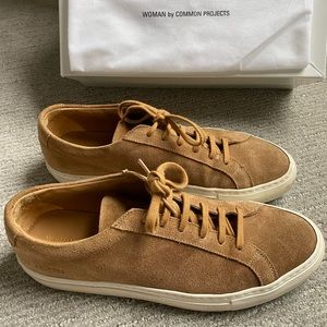 Common projects Women tan suede sneakers